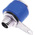 RS PRO Blue Female Banana Socket, 4 mm Connector, Solder Termination, 19A, 30V, Nickel Plating
