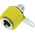 RS PRO Yellow Female Banana Socket, 4 mm Connector, Solder Termination, 19A, 30V, Nickel Plating