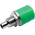 RS PRO Green Female Banana Socket, 4 mm Connector, Solder Termination, 24A, 30V, Nickel Plating
