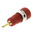 Staubli Red Female Banana Socket, 2mm Connector, 10A, 600V, Gold Plating