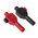Staubli Black, Red Male Banana Plug, 4 mm Connector, Clamp Termination, 10A, 600V, Nickel Plating