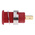 Staubli Red Female Banana Socket, 4 mm Connector, Tab Termination, 24A, 1000V, Gold Plating