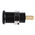 Staubli Black Female Banana Socket, 4 mm Connector, Tab Termination, 24A, 1000V, Gold Plating