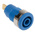 Staubli Blue Female Banana Socket, 4 mm Connector, Tab Termination, 24A, 1000V, Gold Plating