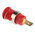 Staubli Red Female Banana Socket, 4 mm Connector, Tab Termination, 32A, 1000V, Gold Plating