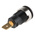 Staubli Black Female Banana Socket, 4 mm Connector, Tab Termination, 32A, 1000V, Gold Plating