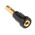 Staubli Black Female Banana Socket, 1mm Connector, Solder Termination, 20A, 30 V, 60V dc, Gold Plating