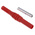 Staubli Red Female Banana Socket, 4 mm Connector, Solder Termination, 19A, 1000V, Nickel Plating