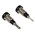 Staubli Black Female Banana Socket, 2mm Connector, Tab Termination, 10A, 30 V, 60V dc, Silver Plating