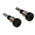 Staubli Black Female Banana Socket, 2mm Connector, Tab Termination, 10A, 30 V, 60V dc, Silver Plating