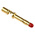 Staubli Red Male Banana Plug, 4 mm Connector, Solder Termination, 32A, 1000V, Gold Plating