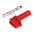 Staubli Red Male Banana Plug, 4 mm Connector, Solder Termination, 33A, 500V, Nickel Plating
