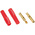 Staubli Red Female Test Socket, 1mm Connector, Solder Termination, 6A, 30 V, 60V dc, Gold Plating