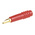 Staubli Red Female Test Socket, 1mm Connector, Solder Termination, 6A, 30 V, 60V dc, Gold Plating