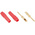 Staubli Red Male Test Plug, 1mm Connector, Solder Termination, 6A, 30 V, 60V dc, Gold Plating