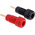 Staubli Black, Red Male Banana Plug, Gold Plating