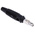Hirschmann Test & Measurement Black Male Banana Plug, 4 mm Connector, Screw Termination, 16A, 60V dc, Nickel Plating