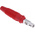 Hirschmann Test & Measurement Red Male Banana Plug, 4 mm Connector, Screw Termination, 16A, 60V dc, Nickel Plating