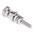 RS PRO 30A, Silver Binding Post With Brass Contacts and Nickel Plated - 5mm Hole Diameter