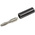 Mueller Electric Black Male Banana Plug, 4 mm Connector, 15A, Nickel Plating