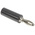 Mueller Electric Black Male Banana Plug, 4 mm Connector, 15A, Nickel Plating