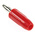 Mueller Electric Red Male Banana Plug, 4 mm Connector, 15A, Nickel Plating