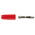 Mueller Electric Red Male Banana Plug, 4 mm Connector, 15A, Nickel Plating