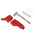 Staubli Red Male Banana Plug, 4 mm Connector, Screw Termination, 32A, 600V, Nickel Plating
