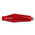 RS PRO Crocodile Clip, Nickel-Plated Steel Contact, Red