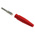 Staubli Red Male Test Plug, 6 mm Connector, Crimp Termination, 100A, 600V, Silver Plating
