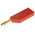 Hirschmann Test & Measurement Red Male Banana Plug, 4 mm Connector, Screw Termination, 24A, 30 V ac, 60V dc, Gold