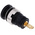 Hirschmann Test & Measurement Black Female Banana Socket, 4 mm Connector, Tab Termination, 25A, 1000V ac/dc, Gold