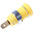 Hirschmann Test & Measurement Yellow Female Banana Socket, 4 mm Connector, Tab Termination, 25A, 1000V ac/dc, Gold