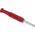 Hirschmann Test & Measurement Red Male Banana Plug, 2mm Connector, Solder Termination, 6A, 60V dc, Nickel Plating