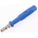Hirschmann Test & Measurement Blue Male Banana Plug, 2mm Connector, Solder Termination, 6A, 60V dc, Nickel Plating