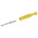Hirschmann Test & Measurement Yellow Male Banana Plug, 2mm Connector, Solder Termination, 6A, 60V dc, Nickel Plating