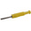 Hirschmann Test & Measurement Yellow Male Banana Plug, 2mm Connector, Solder Termination, 6A, 60V dc, Nickel Plating