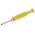 Hirschmann Test & Measurement Yellow Male Banana Plug, 2mm Connector, Solder Termination, 6A, 60V dc, Nickel Plating