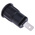 Staubli Black Female Banana Socket, 4 mm Connector, Tab Termination, 24A, 1000V, Nickel Plating