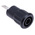 Staubli Black Female Banana Socket, 4 mm Connector, Tab Termination, 24A, 1000V, Nickel Plating