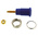 Hirschmann Test & Measurement Blue Female Banana Socket, 4 mm Connector, Solder Termination, 32A, 1000V ac/dc, Gold