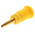 Hirschmann Test & Measurement Yellow Female Banana Socket, 4 mm Connector, Solder Termination, 32A, 1000V ac/dc, Gold