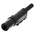 Hirschmann Test & Measurement Black Male Banana Plug, 4 mm Connector, Solder Termination, 30A, 60V dc, Nickel Plating