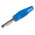 Hirschmann Test & Measurement Blue Male Banana Plug - Solder, 30 V ac, 60 V dc