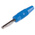 Hirschmann Test & Measurement Blue Male Banana Plug - Screw, 30 V ac, 60 V dc