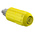 Staubli Yellow Female Banana Socket, 4 mm Connector, Bolt Termination, 20A, 1000V, Nickel Plating
