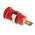 Staubli Red Female Banana Socket, 4 mm Connector, Tab Termination, 32A, 1000V, Gold Plating