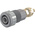 Staubli Grey Female Banana Socket, 4 mm Connector, Solder Termination, 32A, 1000V, Gold Plating