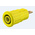 Staubli Yellow Female Banana Socket, 4 mm Connector, Press Fit Termination, 24A, 1000V, Gold Plating