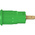 Staubli Green Female Banana Socket, 4 mm Connector, Press Fit Termination, 24A, 1000V, Gold Plating